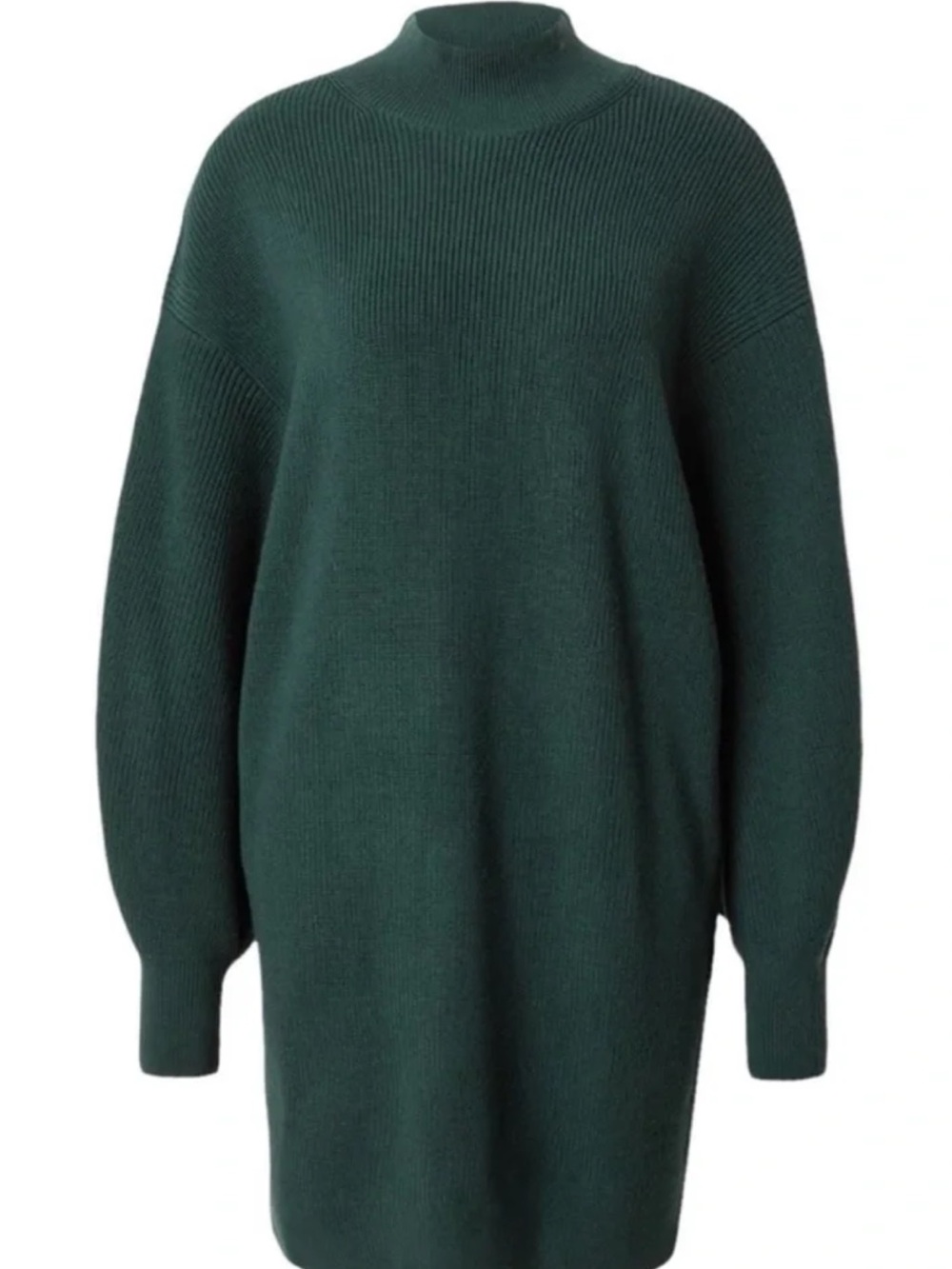 Banana Republic Merino Wool Cocoon Knit Sweater Dress Hunter Green Sz M Petite